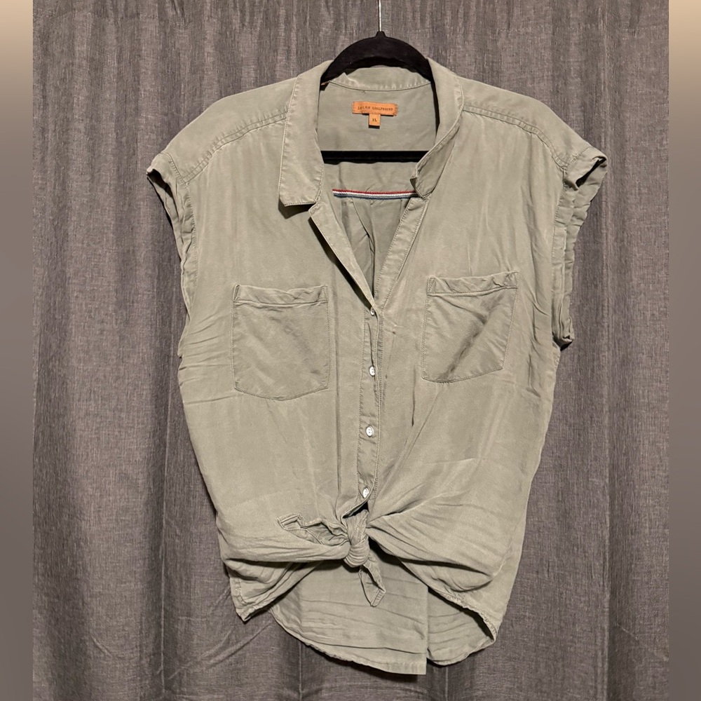 JACHS Girlfriend Sage Green Shirt